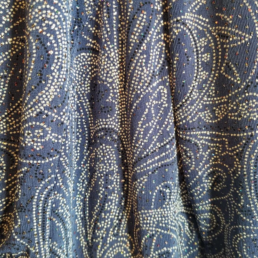 Alex Evenings Jacket Blazer Women Sz 8P Blue Beads Sparkle - Picture 5 of 11